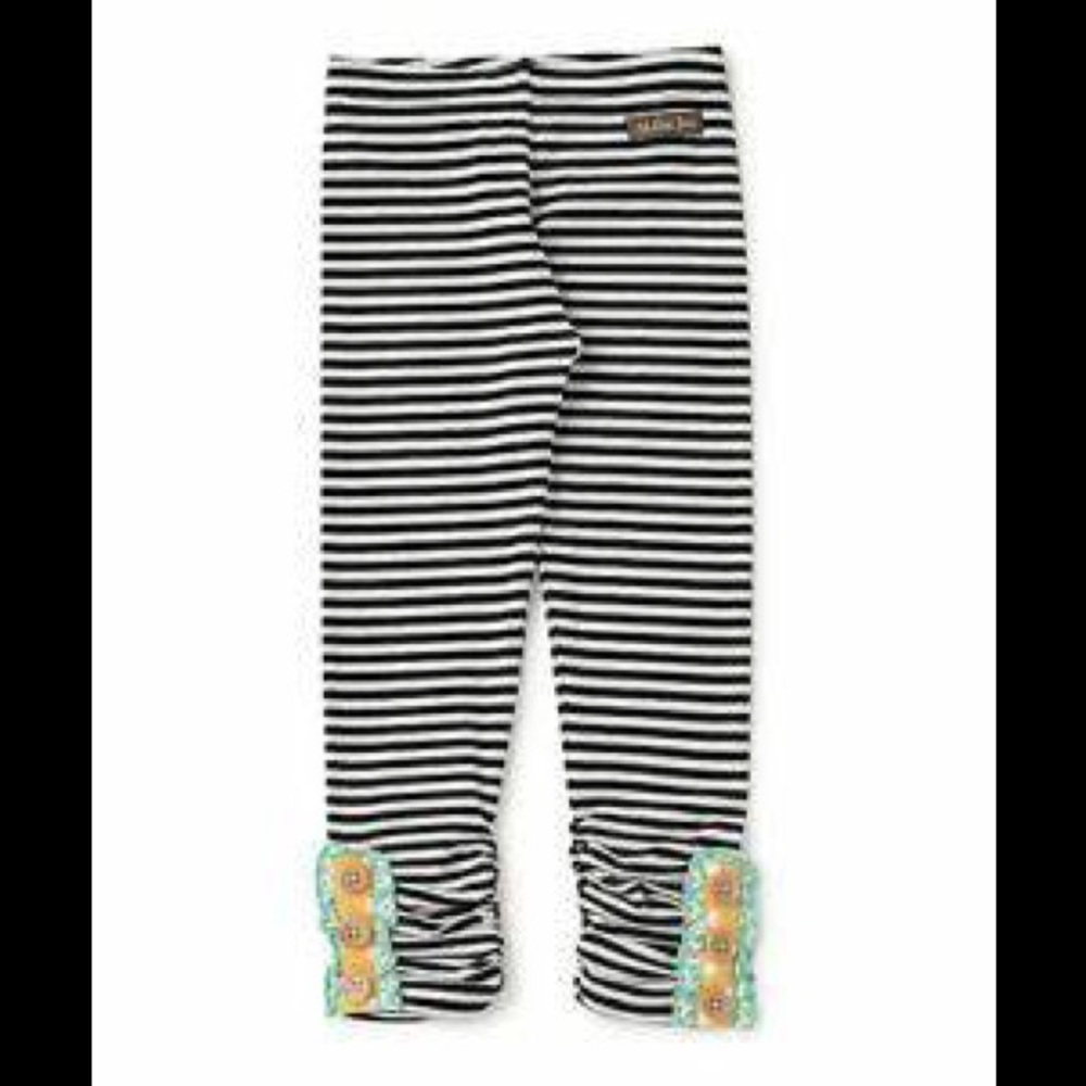 Size 10 Joanna Gaines Haystack Striped Leggings
